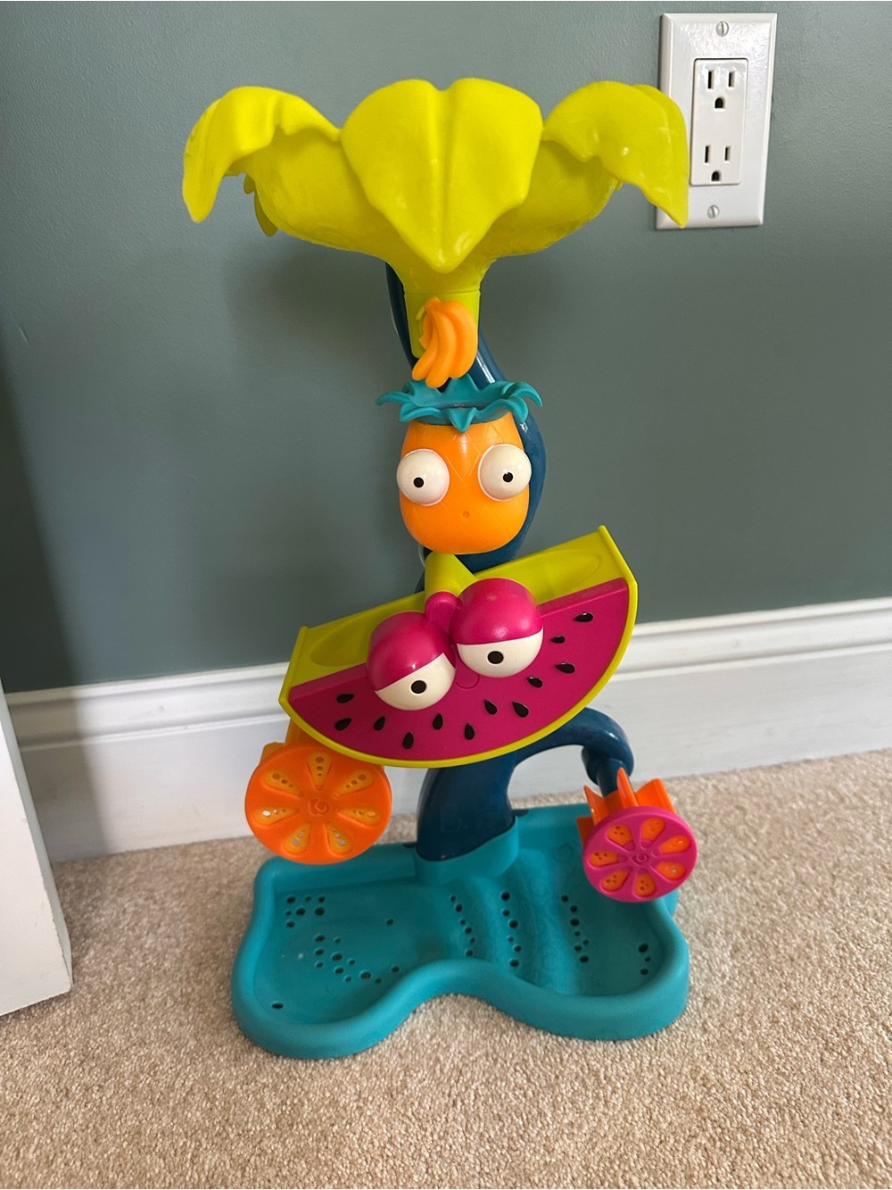 Colorful Fruit Splash Water Toy for Kids - Yellow/Teal/Pink